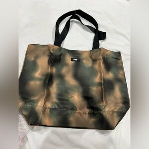 New NIP NWT VS PINK Victoria Secret green brown tan black bag tote